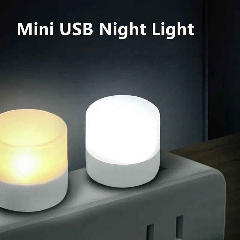 USB LED Lamp Night Light, Plug In Small Led Mini Portable For Pc