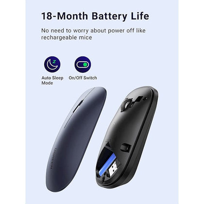 Ugreen Portable Wireless Mouse (Black) MU001