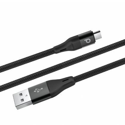 Porodo Braided USB-A to Type-C (3A 1.2m)