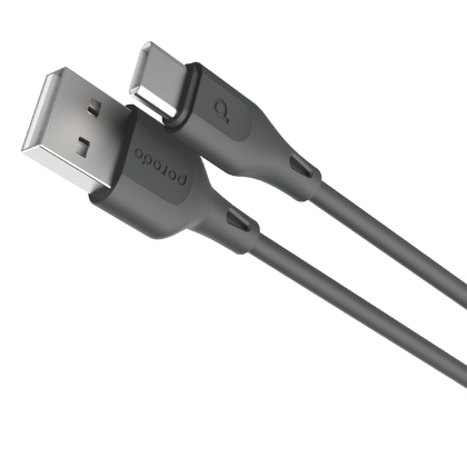 Porodo USB Cable Type-C Connector 3A Durable Fast Charge and Data Cable (2m 3A)