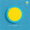 كرة يال 2.2 متر باللون الأزرق / الأصفر