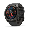 Garmin Fénix 8 – 51 mm, AMOLED Sapphire, Carbon grey DLC with Black/pebble grey silicone band