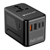 Travelest Universal Travel Adapter GaN 35W with 3 USB-C & 2 USB-A, AC 2500W with Resettable Fuse Works with 220+ Countries