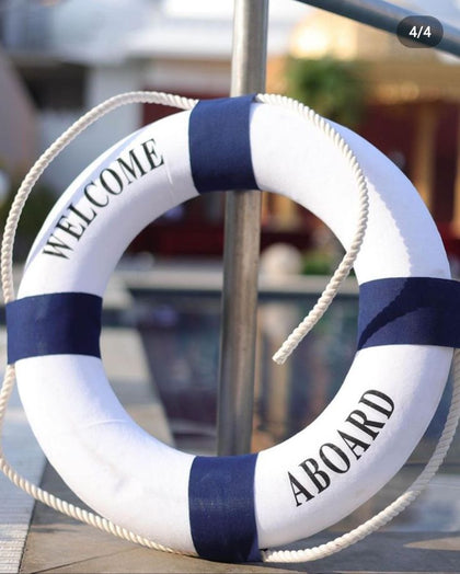 Life Ring 60X35CM Diameter Foam - White