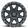 TUNDRA (17×8.50) 4 x REBOUND SATIN BLACK SIX SPEED 5×150 +25 Offset