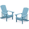 Outdoor seaside 2 chair lounge Armchairs with High Backrest and Wide Armrests Aqua Blue