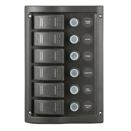 6 Gang Waterproof Switch Panel