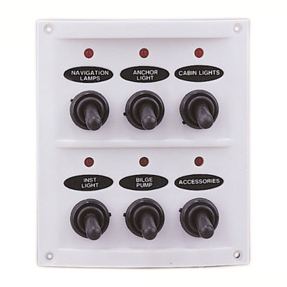 Waterproof Switch Panel 6 Gang
