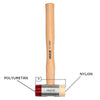 Yato YT-4632 PU & Nylon Head Mallet 35mm Wooden Handle