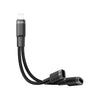 Porodo Lightning Connector Audio & Charge Adapter(0.12m)