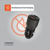 Porodo 95W Car Charger Transparent  Multi-Device PD Charging