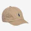 Polo Cotton Chino Ball Cap Beige Pony Logo