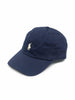 Polo Cotton Chino Ball Cap Navy-Yelllow Pony Logo