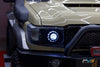 LC70/LC71/LC76/LC78/LC79 Black LED Headlights White Halo Orange Lens