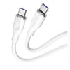 Voltme Powerlink Moss Liquid Silicon Cable Type C to Type C 5A / 1M (100W) Emarker White