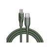 Voltme Powerlink Rugg Double Nylon Cable Type C to Type C 3A / 1M (60W) Green