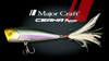 Major Craft CPP-60 Popper Floating Lure 9g #003 BLACK BACK SILVER
