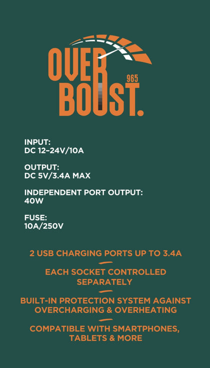 Overboost - Car Adaptor Lighter Connection