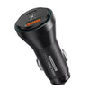 Amazingthing Flexi Power Pro – 43W Dual Port USB-C & USB Car Adapter – Black