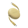 Voltme Powerlink YoYo Cable 5A 1.0M Retractable (Dual-Way Retractable Cable) Type C to Type C Sand