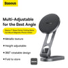 Baseus T-Space Series Folding Metal Car Mount Magnetic Phone Holder - Frost Silver