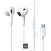 Baseus Encok CZ17 Semi-In-Ear Wired Earphones - Moon White
