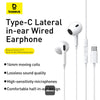 Baseus Encok CZ17 Semi-In-Ear Wired Earphones - Moon White