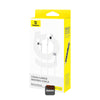 Baseus Encok CZ17 Semi-In-Ear Wired Earphones - Moon White