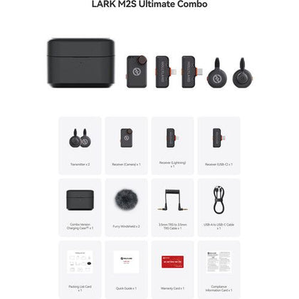 Hollyland Lark M2S Ultimate Combo Wireless Microphone(SPACE GRAY)