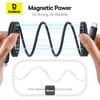 كابل شحن سريع مغناطيسي من السيليكون السائل من Baseus PicoGo USB-C إلى USB-C بقوة 240W وطول 1 متر - أسود كونيكسي