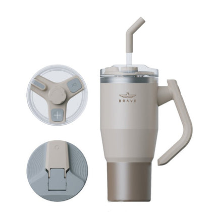 Brave Temp Guard Vacuum Insulated Travel Mug – 950ml – Beige