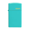 Zippo Lighter Slim Flat Turquoise W Zippo Logo