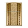 Zippo Lighter 254B-Mp401062 Brass Chain And Pattern