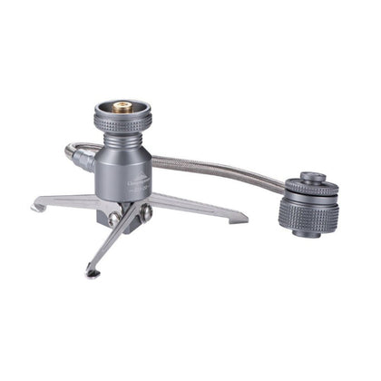 Campingmoon Collapsible Tripod Butane Canister Adapter with Hose
