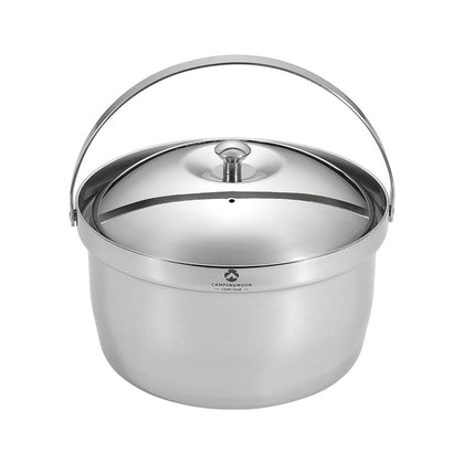 Campingmoon Aluminum 3-Layer Steel Cooking Pot