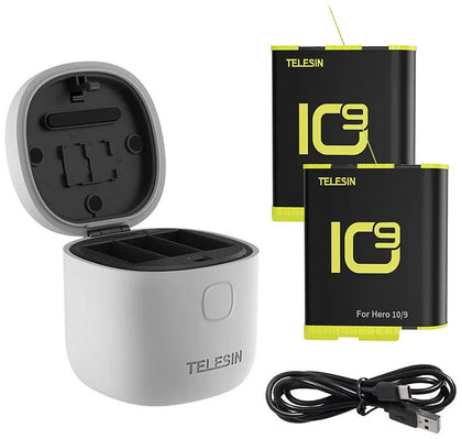 Telesin All in 1 Charger + 2 Batteries for GoPro 9/10/11