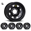 عجلات ستيل سوداء ترايك 5×8 16×8 5×150 -22 OFFSET (LC71/LC76/LC78/LC79)