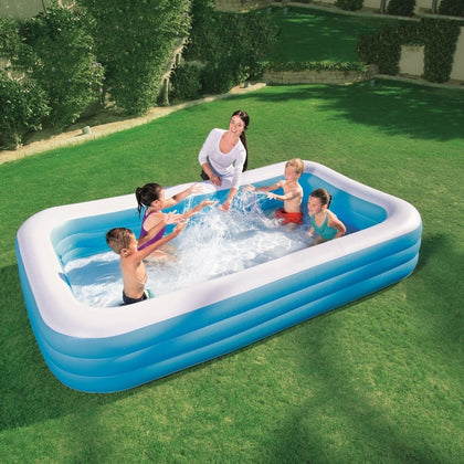 54009 Bestway Deluxe Blue Rectangular Family Pool 3.05mx1.83mx56cm