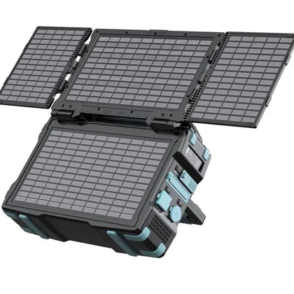 Powerology 76800mAh 300W Portable Generator Integrated Solar Panel