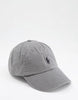 Polo Cotton Chino Ball Cap Dark Grey Pony Logo