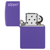 Zippo Lighter Classic Purple Matte Zippo Logo
