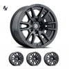 LC300 (17×8.5) 4x VECTOR6 Satin Black 6×5.5 +25 OFFSET