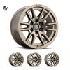 RAM 1500 (17×8.50) 4x VECTOR6 BRONZE 6×5.5″ (0 OFFSET)