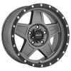 Pro Comp 35 Series Predator، عجلة 17×8.5 بنمط مسامير 5 على 5 – لون رمادي مطفي