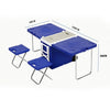 Crony  28L Two-Chair Plastic Incubator With Desk And Chair Picnic Table with food incubator storage Blue