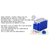 Crony  28L Two-Chair Plastic Incubator With Desk And Chair Picnic Table with food incubator storage Blue