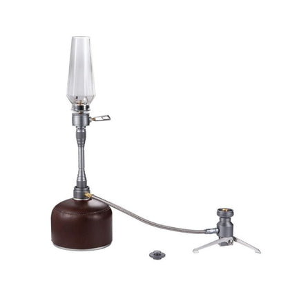 Campingmoon Collapsible Tripod Butane Canister Adapter with Hose