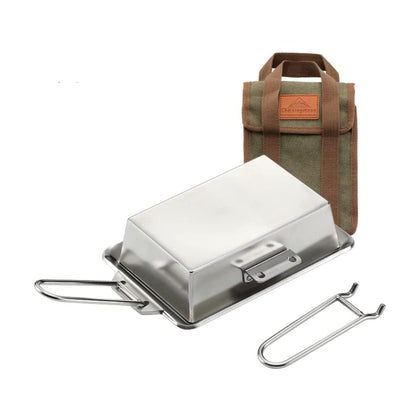 Campingmoon Thick Frying Pan with Cooking Box