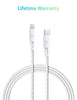 RAVPower RP-CB1017 C-L Cable 1.2m Nylon White