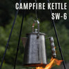 Campingmoon Stainless Steel Bonfire Kettle - 1.5L